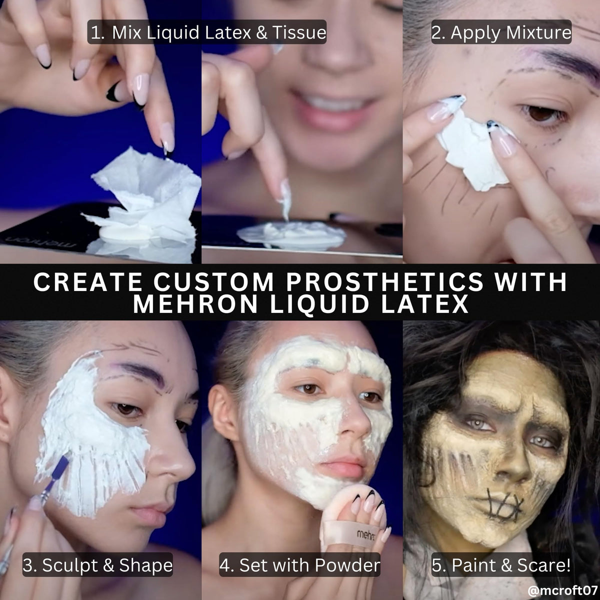 Mehron Liquid Latex 4,5 oz avec emballage