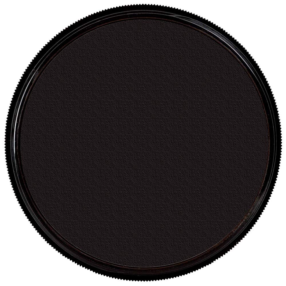 Mehron StarBlend noir poudre pressée en usage