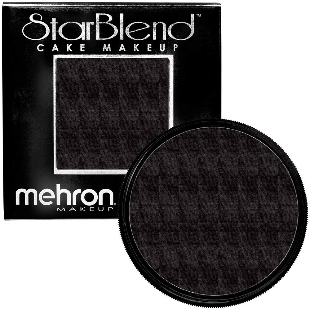 Mehron StarBlend noir poudre pressée vue de face