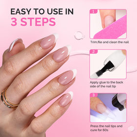 MelodySusie Gel Colle Ongles 5 en 1 et accessoires de manucure