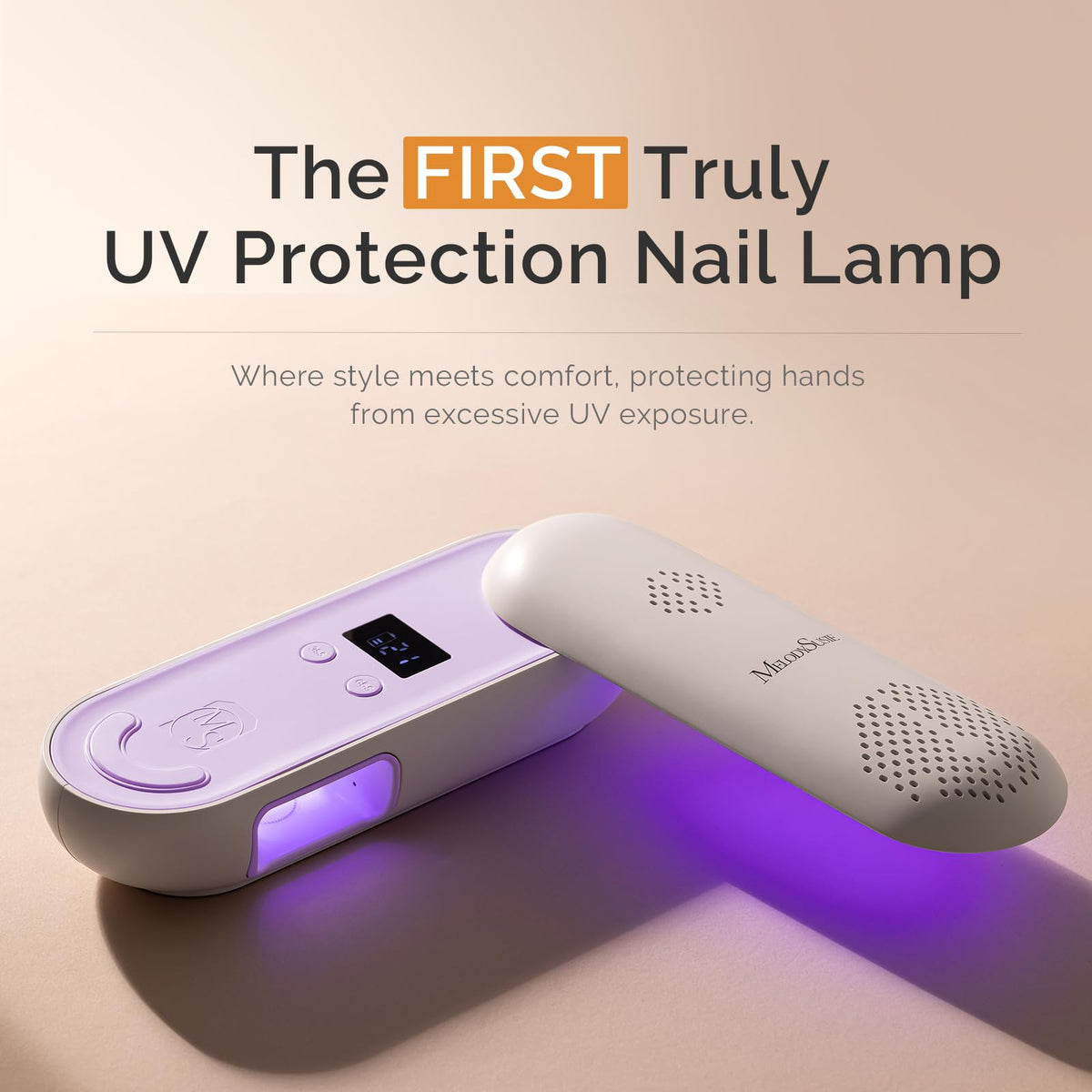 MelodySusie lampe à ongles UV P-PLUS20F en couleur violette