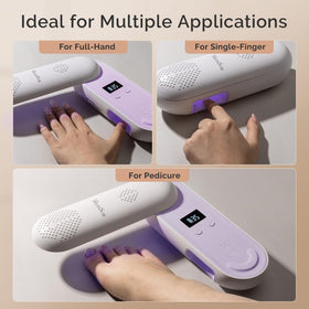 MelodySusie lampe à ongles UV P-PLUS20F sur table de manucure