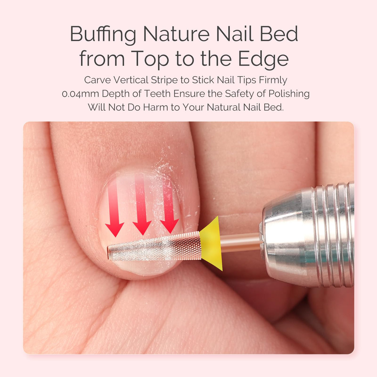 MelodySusie Tapered Barrel Nail Buffer Bit en boîte