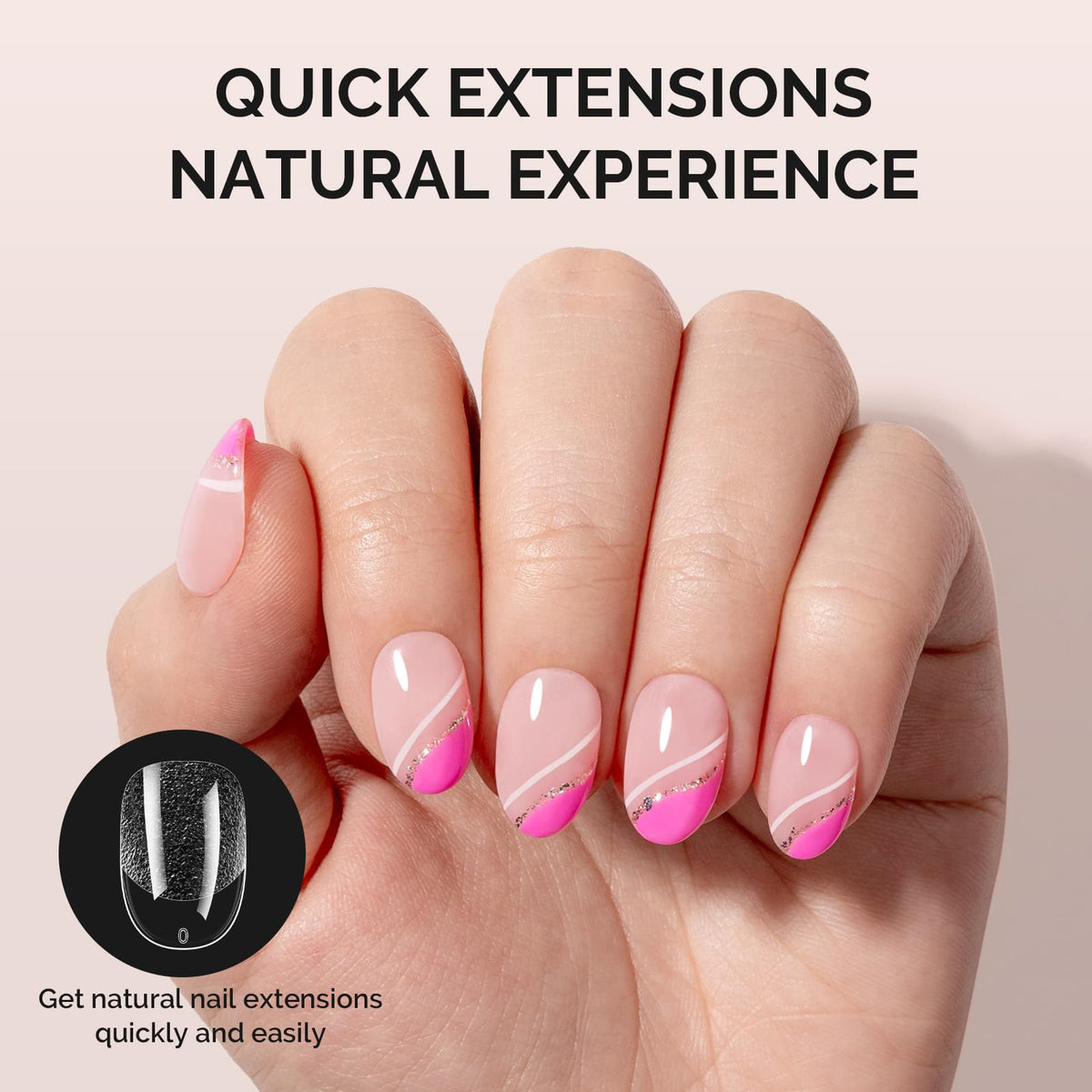 MelodySusie Tips Ongles Ovales Ronds 15 tailles différentes