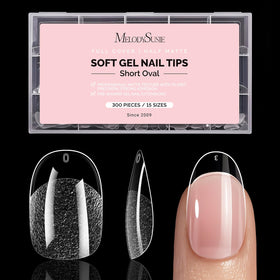 MelodySusie Tips Ongles Ovales Ronds 300Pcs en emballage