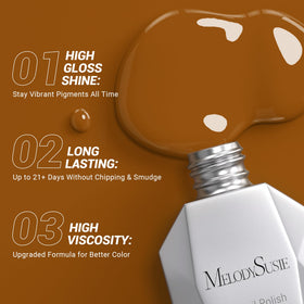 MelodySusie vernis gel marron applicateur proche