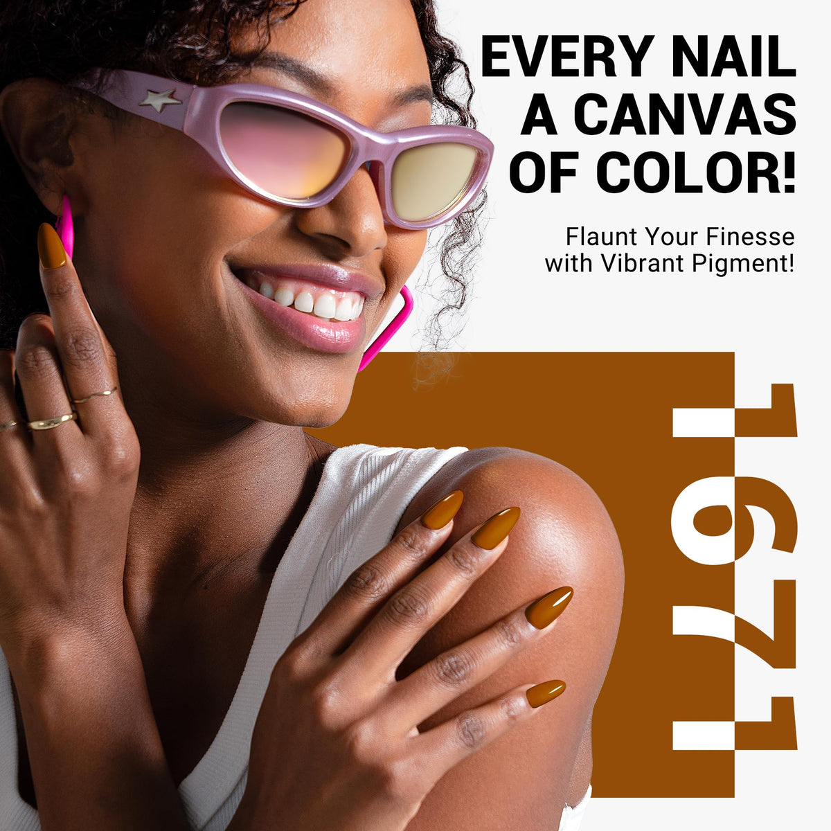 MelodySusie vernis gel marron avec lampe UV