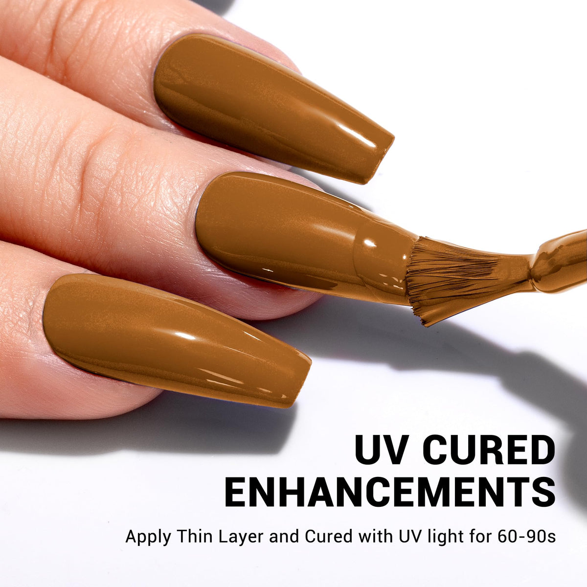 MelodySusie vernis gel marron sur des ongles manucurés