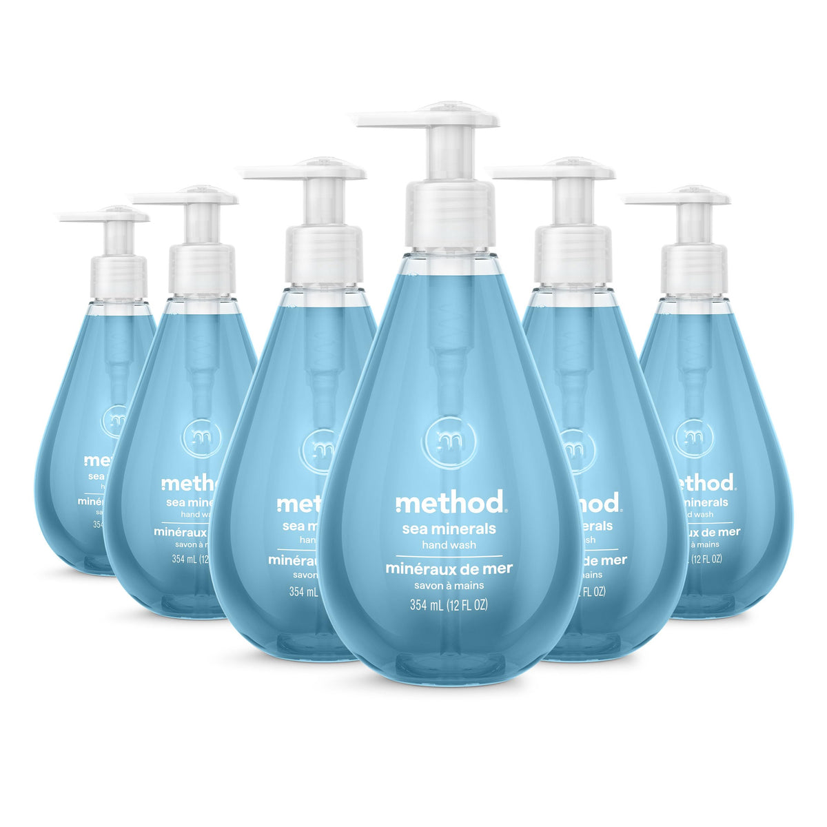Method Gel Lavant Mains Minéraux Marins 6 Pack vue de face