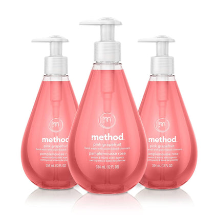 Method Gel Lavant Mains Pamplemousse 355 ml bouteille avant