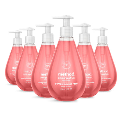 Method Gel Lavant Mains Pamplemousse Rose 6 Pack vue de face