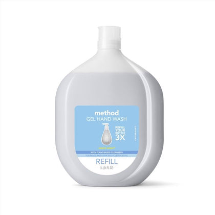 Method Gel Lavant Mains Recharge Sweet Water 1L, vue avant