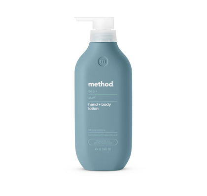 Method Lotion pour Hommes Sea + Surf, vue avant avec bouchon