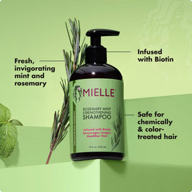 Mielle Organics Shampoo Fortifiant Rosemary Mint 20 oz avec ingrédients