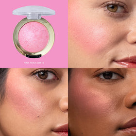 Milani Blush Baked Panna Cotta 41g avec pinceau de maquillage