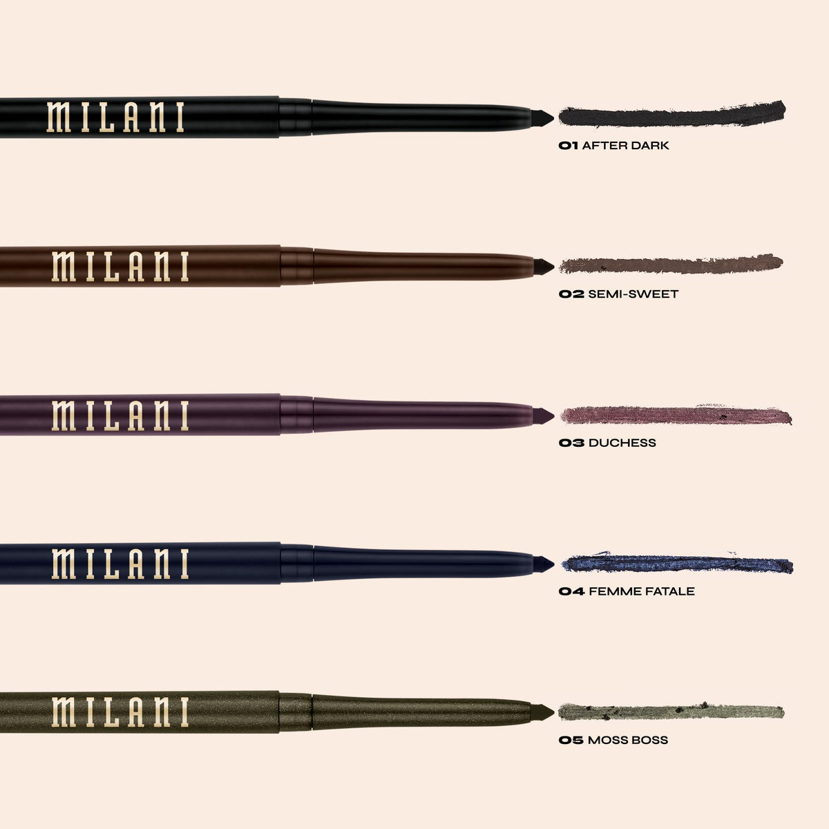 Milani Crayon Yeux After Dark en situation d'utilisation