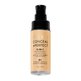 Milani Fond de Teint 2-en-1 01-Crémeux Vanille application sur main