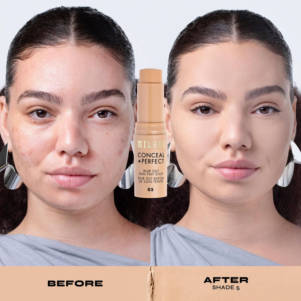 Milani Fond de Teint Blur Out Skin Tint 05-Light Warm avec autres produits de maquillage