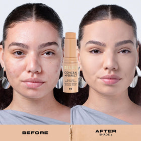 Milani Fond de Teint Blur Out Skin Tint 05-Light Warm avec autres produits de maquillage
