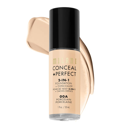 Milani Fond de Teint + Correcteur 00A-Porcelain vue de face