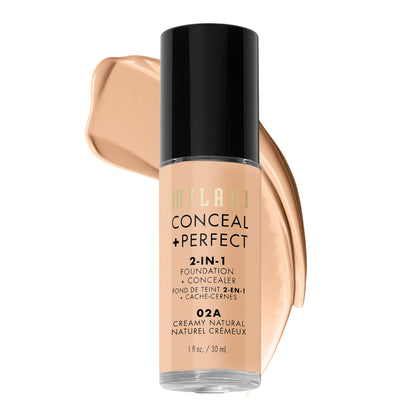Milani Fond de Teint + Correcteur 2-en-1 02A Crème Naturelle vue avant