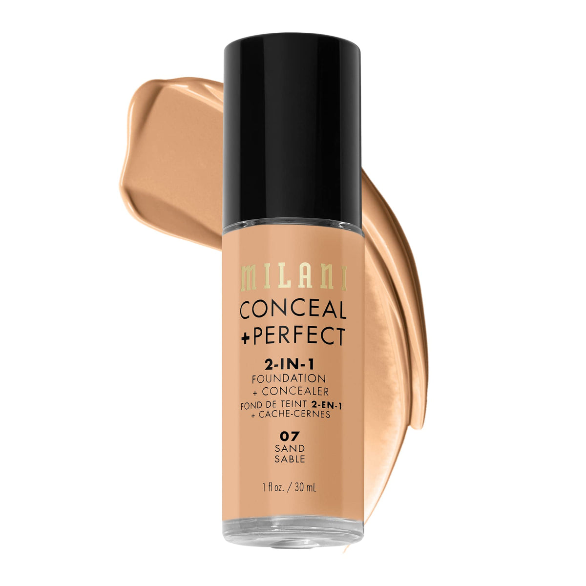 Milani Fond de Teint Liquide 30 ml Teinte Sable vue de face