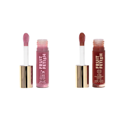Milani Huile à Lèvres Fruit Fetish 2pk Baies Agave et Nectar de Litchi vue avant