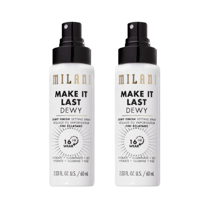 Milani Make It Last Dewy Setting Spray front view 168g
