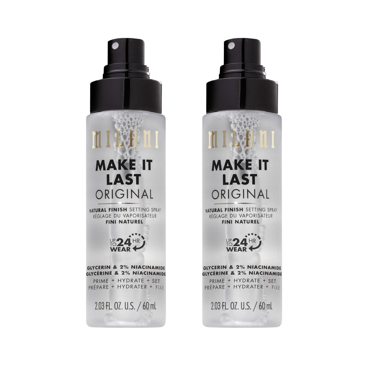 Milani Spray Fixateur + Primer 2-Pack vue de face