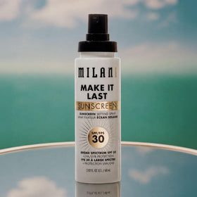 Milani Spray Fixateur Solaire SPF 30 en utilisation quotidienne
