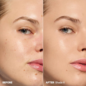 Milk Makeup Hydro Grip Gel Skin Tint 12HR sur table avec accessoires