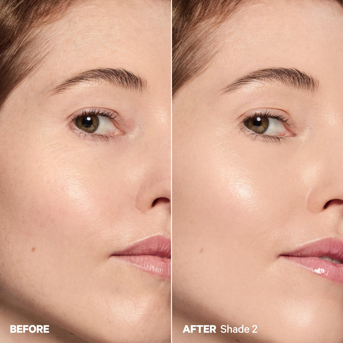 Milk Makeup Hydro Grip Gel Tint avant après sur modèle