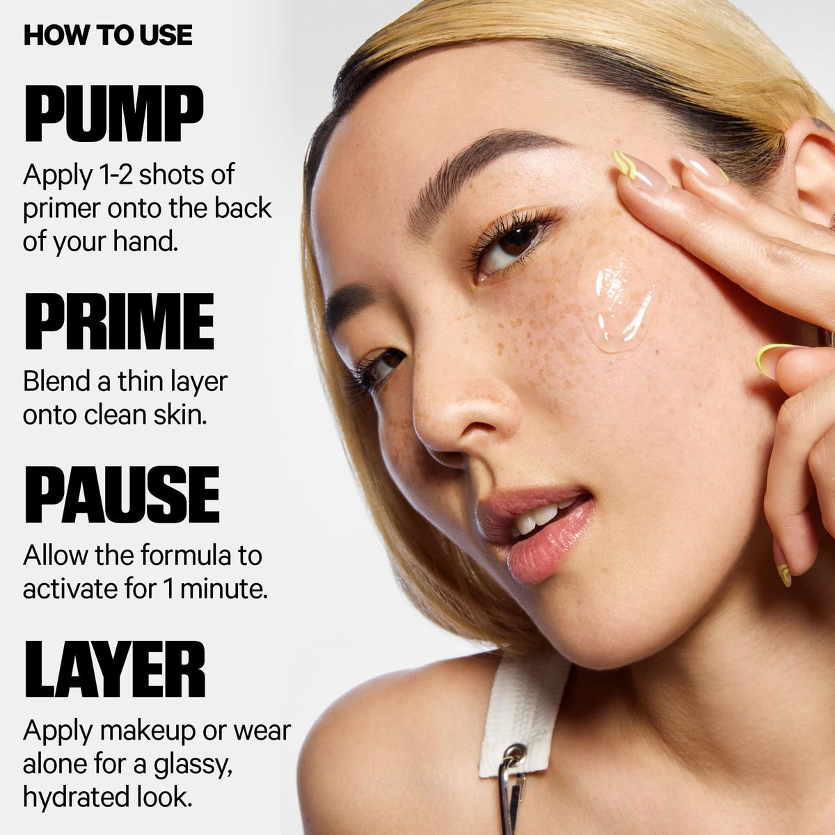 Milk Makeup Hydro Grip Primer sur fond neutre