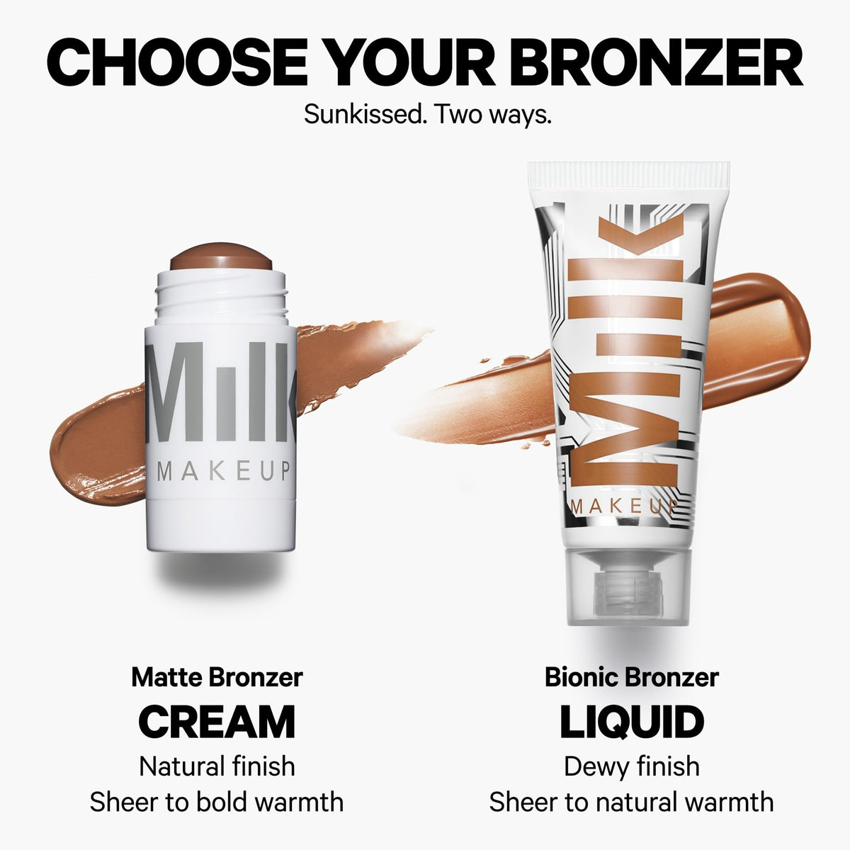 Milk Makeup Matte Bronzer Stick 18g sur table de maquillage