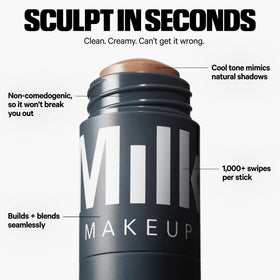 Milk Makeup Sculpt Stick Cool Toned Crème Contour avec capuchon retiré