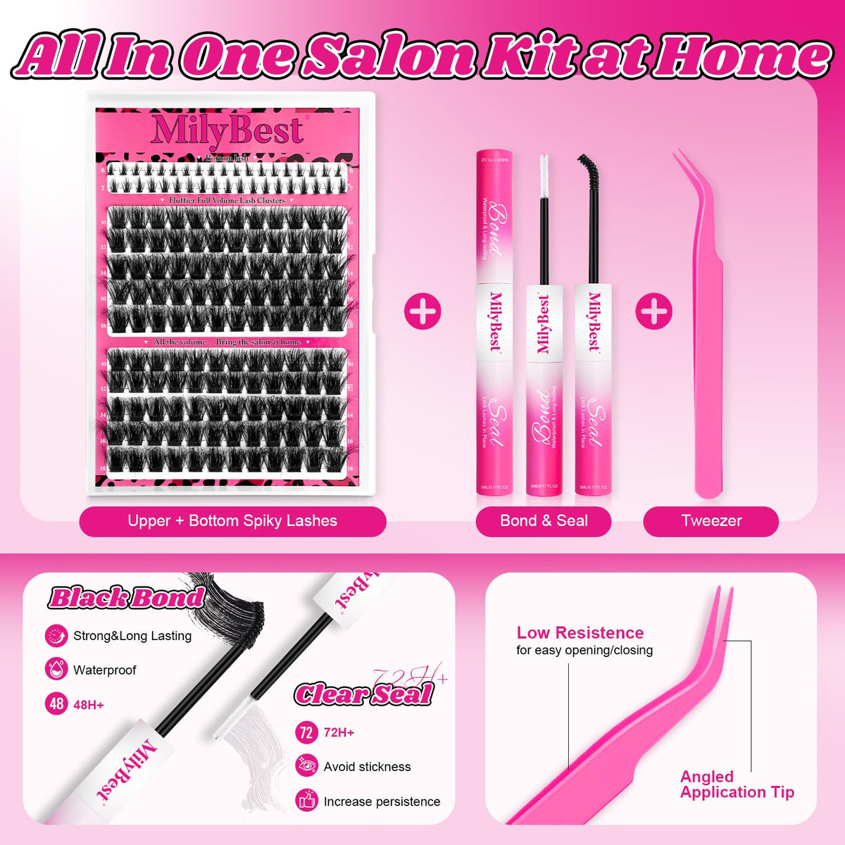 MilyBest cils inférieurs exclusifs pour agrandir les yeux