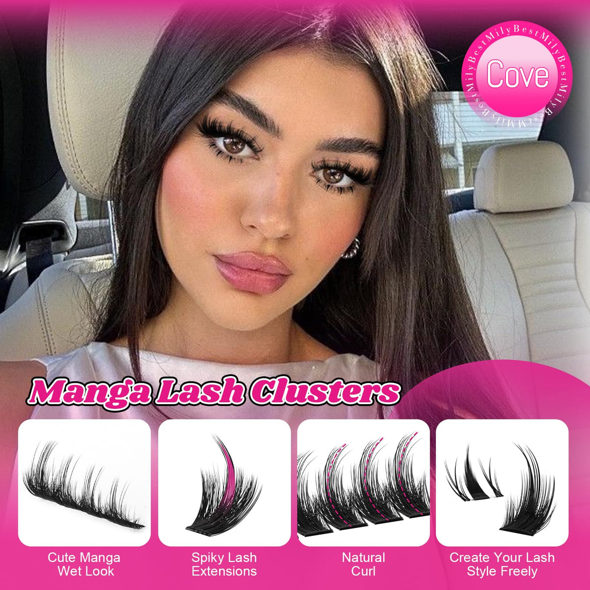 MilyBest Cove Lash Clusters, vue de l'emballage