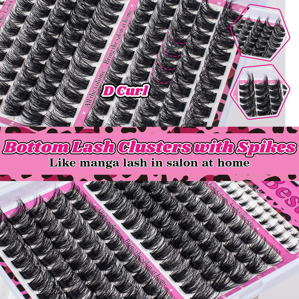 MilyBest kit de cils avec cils de différentes longueurs