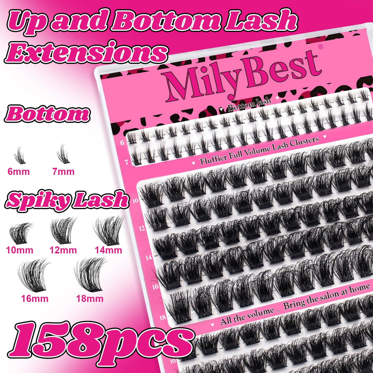 MilyBest pinces de précision pour application de cils