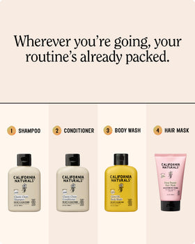 Mini après-shampooing California Naturals 3,4 oz avec étiquette