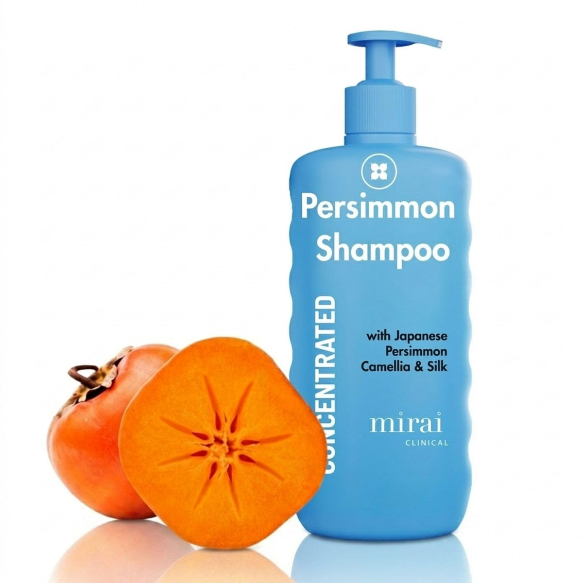Mirai shampoo persimon 358g vue avant avec étiquette