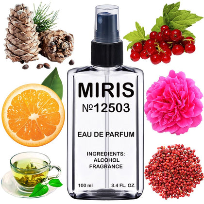 MIRIS Eau de Parfum 100 ml vue avant avec flacon transparent