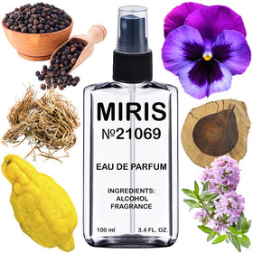 MIRIS Eau de Parfum No. 21069 flacon devant avec design élégant