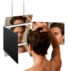 Miroir 5 voies LMZNXCZ vue de face avec crochets ajustables