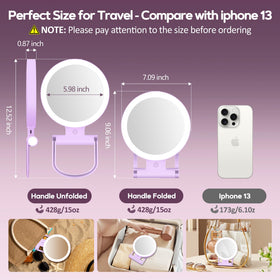 Miroir B Beauty Planet plié pour le transport