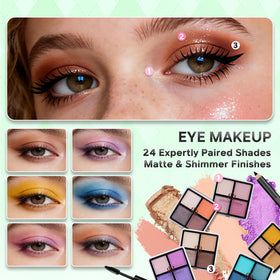 Miroir compact du kit de maquillage Color Nymph