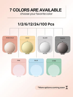 Miroir compact Getinbulk en couleur noir, ouvert