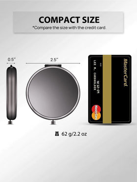 Miroir compact Getinbulk en couleur Or avec motif personnalisé