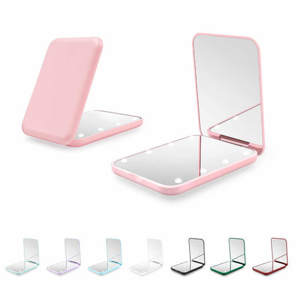 Miroir compact Kakuje avec lumière LED vue avant