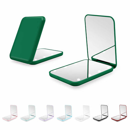 Miroir compact Kakuje avec lumière LED vue avant